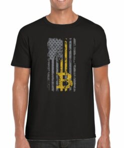 American Flag Bitcoin T-shirt