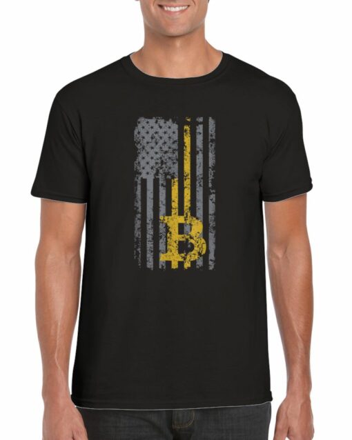 American Flag Bitcoin T-shirt