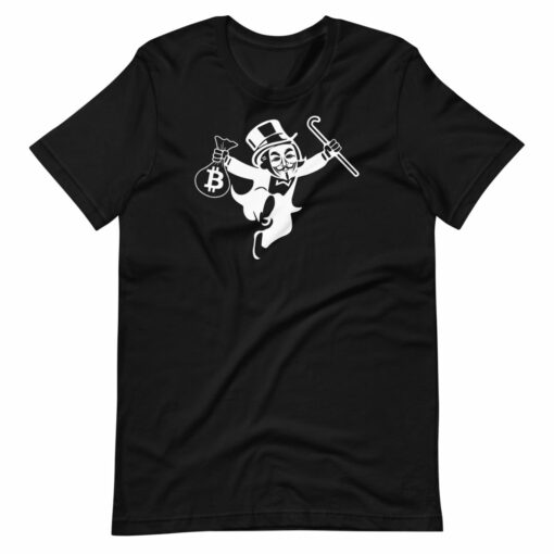 Anonymous Rich Uncle Pennybags Unisex Bitcoin Shirt