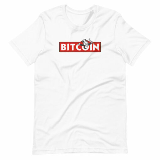 Anonymous Rich Uncle Pennybags Unisex Bitcoin T-Shirt