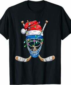 Avalanche T-Shirt Christmas Hockey Player T-Shirt Avalanche