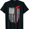 Avalanche T-Shirt Hockey American Flag T-shirt Avalanche
