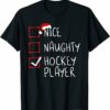 Avalanche T-Shirt Hockey Player List Christmas Santa T-Shirt