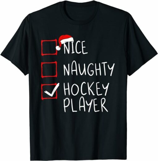 Avalanche T-Shirt Hockey Player List Christmas Santa T-Shirt