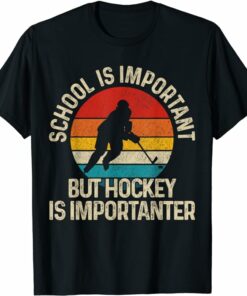 Avalanche T-Shirt School Is Important Hockey Is Importanter
