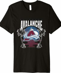 Avalanche T-Shirt Skate Colorado Avalanche Beach Sunset