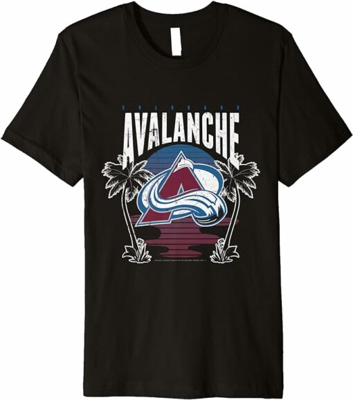 Avalanche T-Shirt Skate Colorado Avalanche Beach Sunset