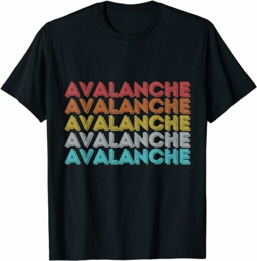 Avalanche T-Shirt Vintage Retro Avalanche T-Shirt