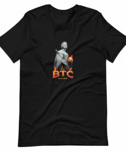 BTC Glowing Hot Black Unisex T-Shirt