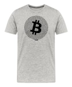 Binary Bitcoin Round Design T-Shirt