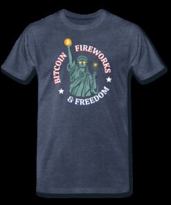 Bitcoin Fireworks And Freedom T-Shirt