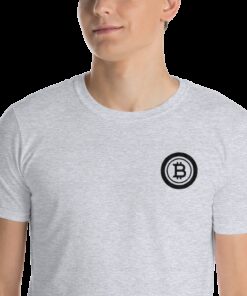 Bitcoin - Men's Embroidered T-Shirt 2 Bitcoin Mens Embroidered T Shirt 3