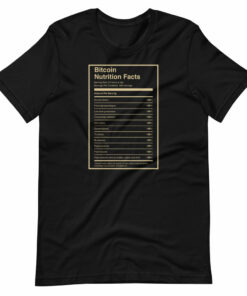 Bitcoin Nutrition Facts T-Shirt