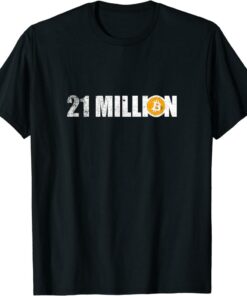 Bitcoin T-Shirt 21 Million Crypto Hodl Btc Logo Coin Funny