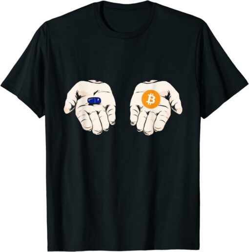 Bitcoin T-Shirt The Orange Pill 21 Million Stack Sats