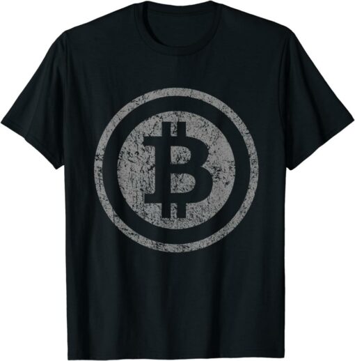 Bitcoin T-Shirt Vintage For Crypto Currency Traders