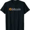 Bitcoin T-Shirt Vintage Look Logo Cryptocurrency Technology