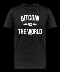 Bitcoin Vs The World (White Graphic) T-Shirt