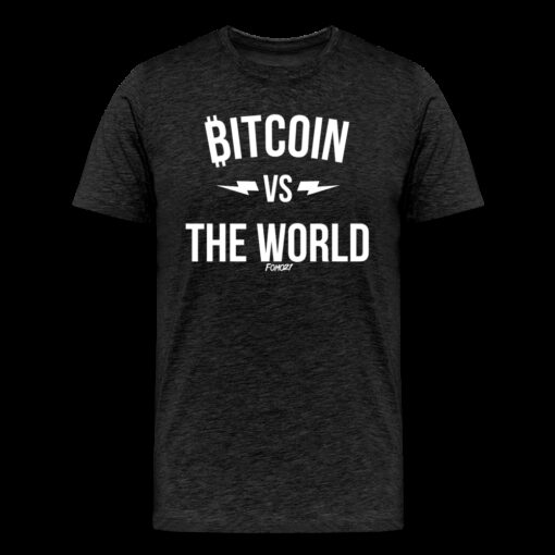 Bitcoin Vs The World (White Graphic) T-Shirt