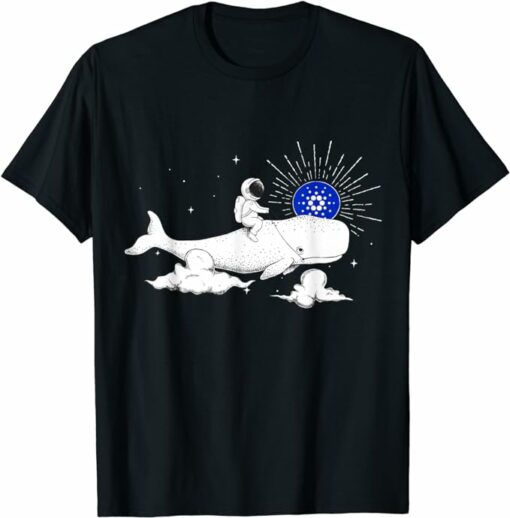 Cardano T-Shirt Cardano Ada Whale Space Man T-Shirt