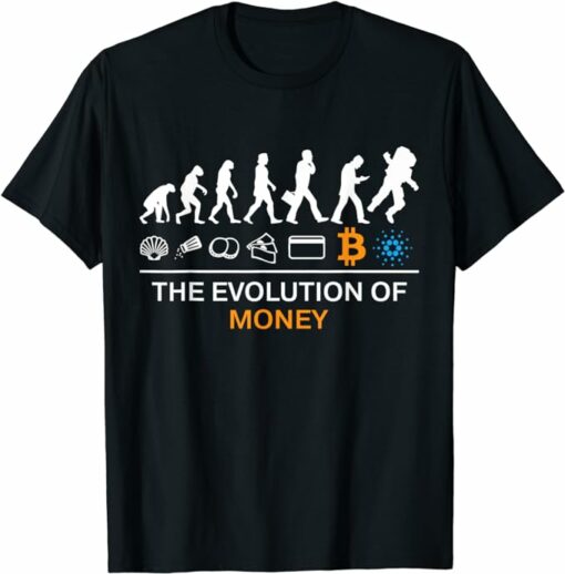 Cardano T-Shirt The Evolution Of Money Cardano To The Moon