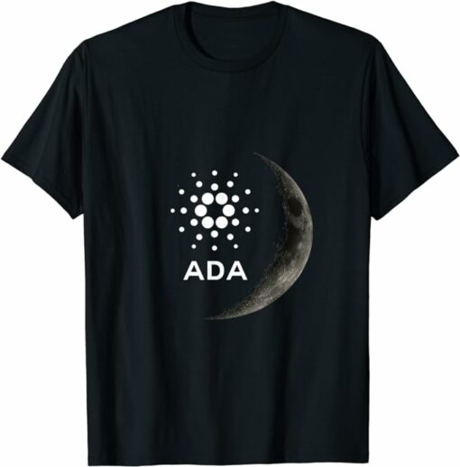 Cardano T-Shirt To The Moon Cardano ADA Crypto T-Shirt