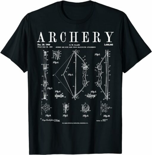 Compound T-Shirt Archery Compound Bow Old Vintage