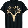 Compound T-Shirt Deer Skull Compound Bow Retro