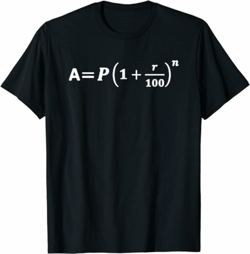 Compound T-Shirt Interest Formula Investor Trader T-Shirt