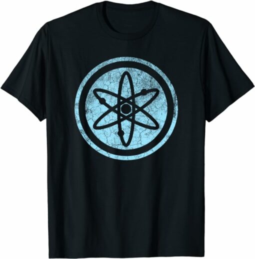 Cosmos T-Shirt Blue Retro Cosmos ATOM Crypto T-Shirt