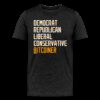 Democrat Republican Conservative Liberal Bitcoiner (White Lettering) Bitcoin T-Shirt