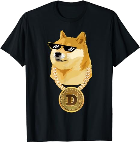 Dogecoin T-shirt Gansta Dogecoin