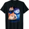 Dogecoin T-shirt Three Doge Moon