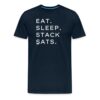 Eat Sleep Stack Sats Bitcoin T-Shirt