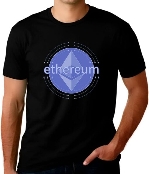 Ethereum T-Shirt Cryptocurrency Eth Logo Crypto Coin Funny