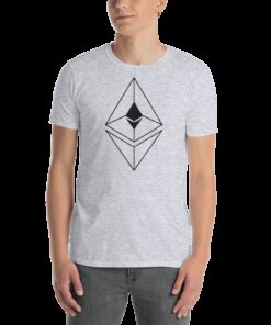 Ethereum line design – Men’s T-Shirt