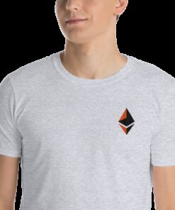 Ethereum logo - Men's Embroidered T-Shirt 2 Ethereum logo Mens Embroidered T Shirt 3