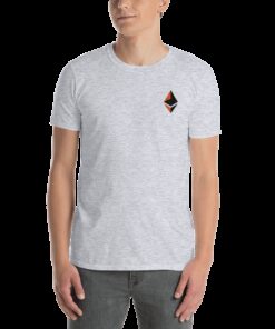 Ethereum logo - Men's Embroidered T-Shirt 3 Ethereum logo Mens Embroidered T Shirt 4