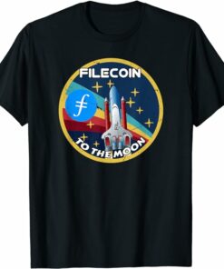 Filecoin T-Shirt Crypto Space Cryptocurrency Rocket T-Shirt