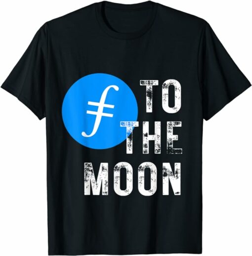 Filecoin T-Shirt Filecoin Coin To The Moon FIL T-Shirt