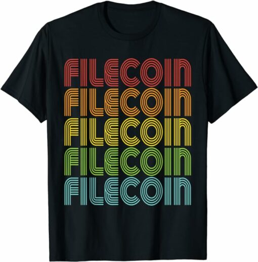 Filecoin T-Shirt Multi Colorful Filecoin T-Shirt