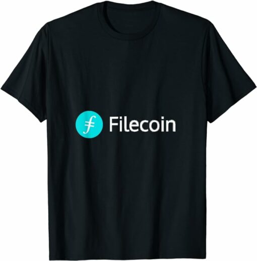 Filecoin T-Shirt Official Logo Cryptocurrency T-Shirt