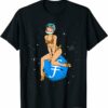 Filecoin T-Shirt Pin Up Girl Hodling Filecoin FIL T-Shirt