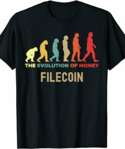 Filecoin T-Shirt The Evolution of Money Caveman T-Shirt