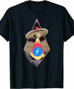 Filecoin T-Shirt UFO Graphic Currency Coin Hold T-Shirt