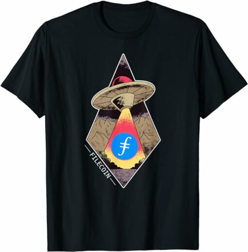 Filecoin T-Shirt UFO Graphic Currency Coin Hold T-Shirt