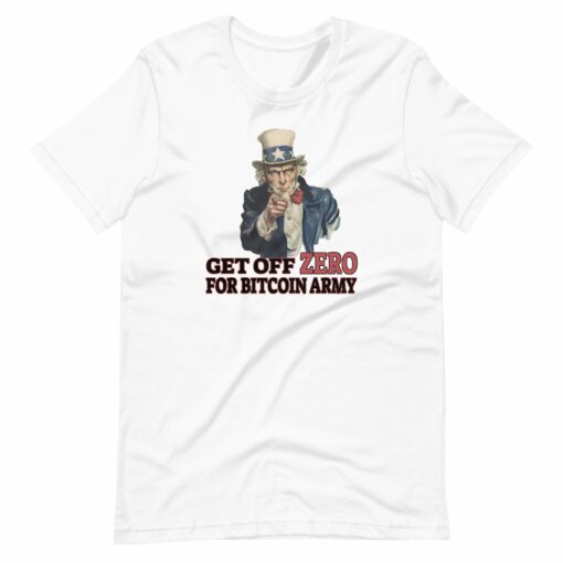 Get Off Zero For Bitcoin Army T-shirt