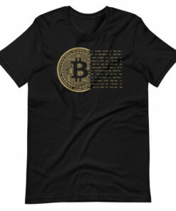 Gold Bitcoin Bits T-Shirt