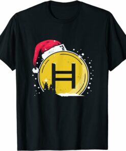 Hedera T-Shirt Christmas Santa Hat Hedera Hashgraph T-Shirt