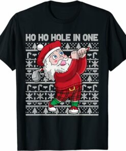 Holochain T-shirt Christmas Golf Santa Claus